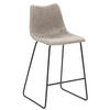 TRESENSTUHL in Hellgrau  - Hellgrau/Schwarz, KONVENTIONELL, Textil/Metall (49/99/51cm) - Livetastic