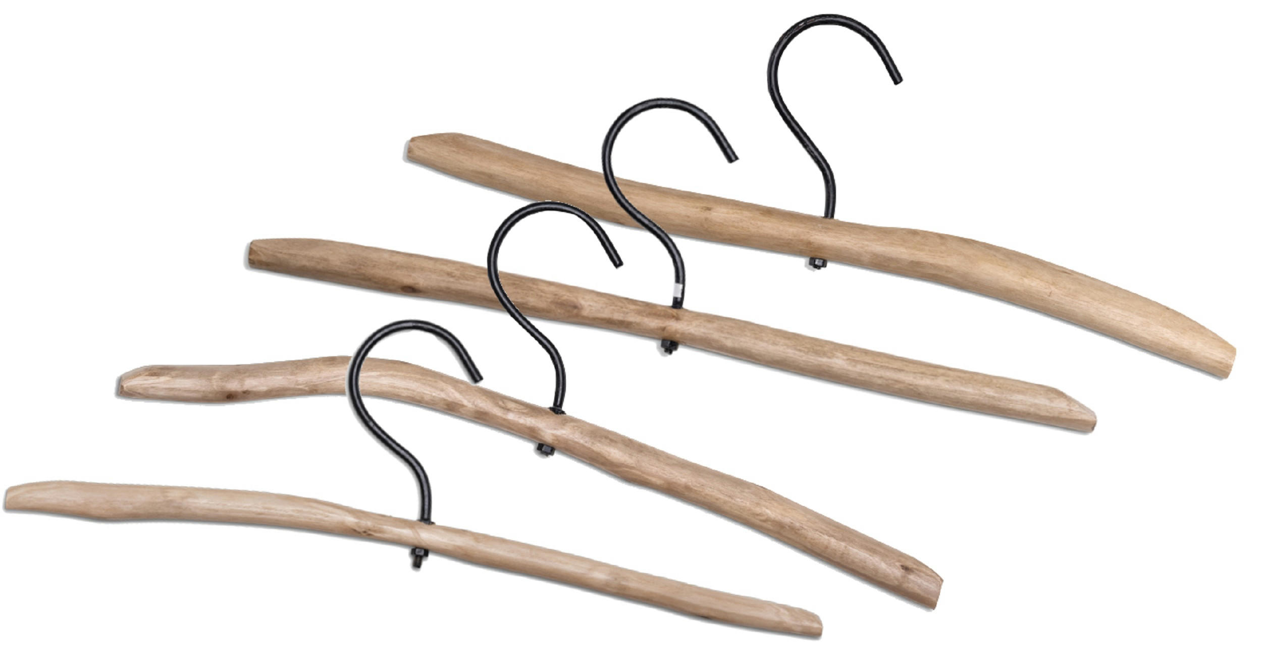 KLEIDERBÜGEL 40 cm Holz  - Eukalyptusholzfarben, Basics, Holz (40cm)