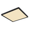 LED-DECKENLEUCHTE Sapana 29,4/29,4/2,5 cm   - Opal/Schwarz, Basics, Kunststoff (29,4/29,4/2,5cm) - Globo