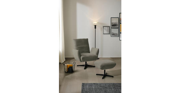 SESSEL in Chenille Graubraun  - Graubraun/Schwarz, Design, Textil/Metall (60/94/86cm) - Dieter Knoll