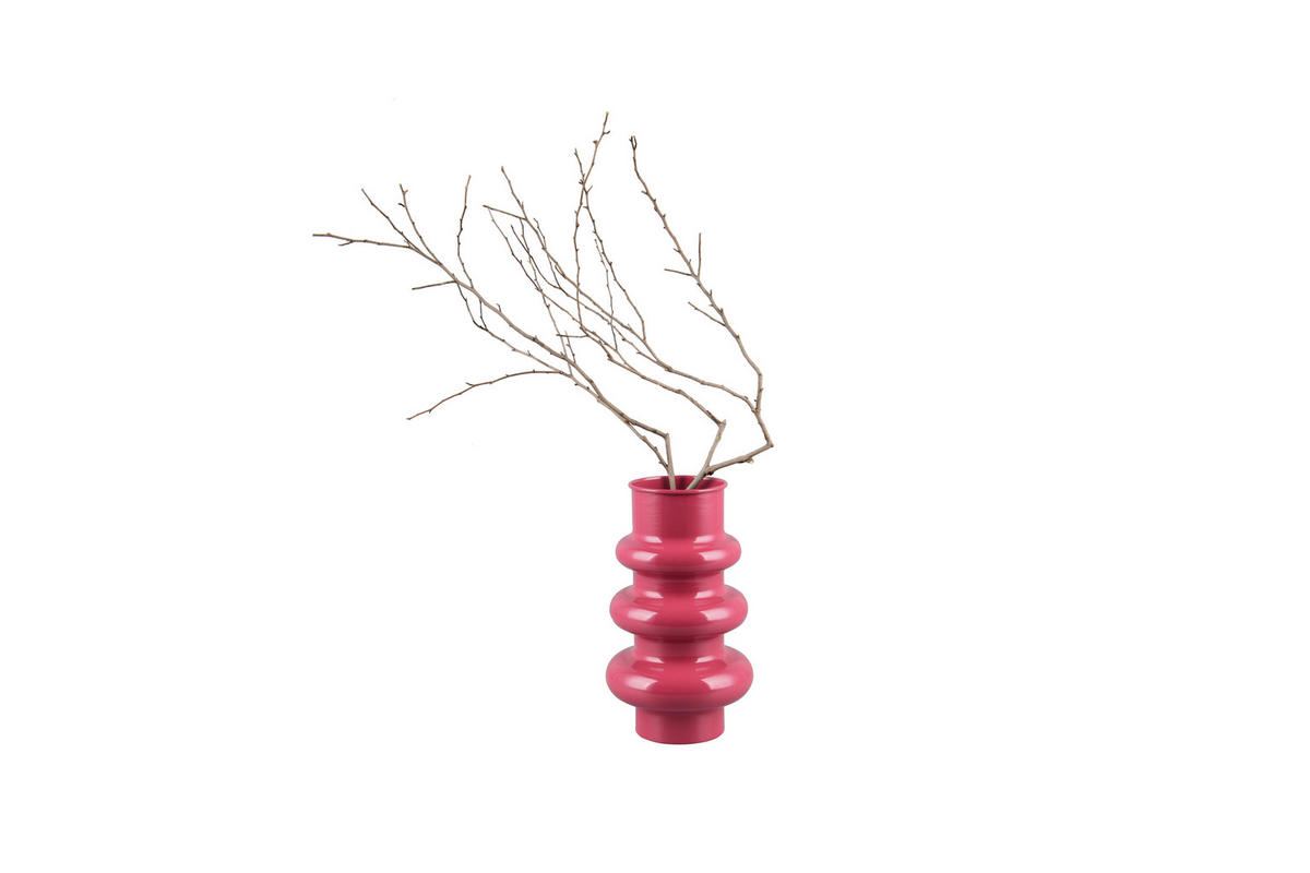 DEKOVASE  - Rot, Basics, Metall (17/30/17cm)