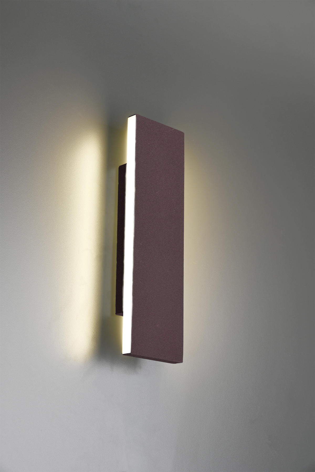 LED-WANDLEUCHTE - Weiss/Rostfarben, Konventionell, Kunststoff/Metall (28/8/4,5cm) - Trio Leuchten