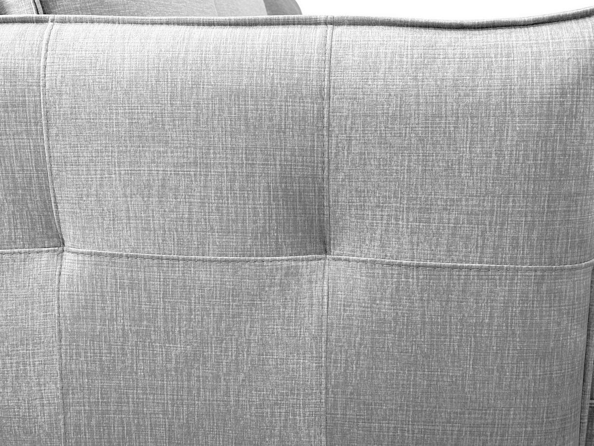 ECKSOFA in Flachgewebe Grau  170/235 cm  - Schwarz/Grau, Design, Holz/Kunststoff (170/235cm) - MID.YOU