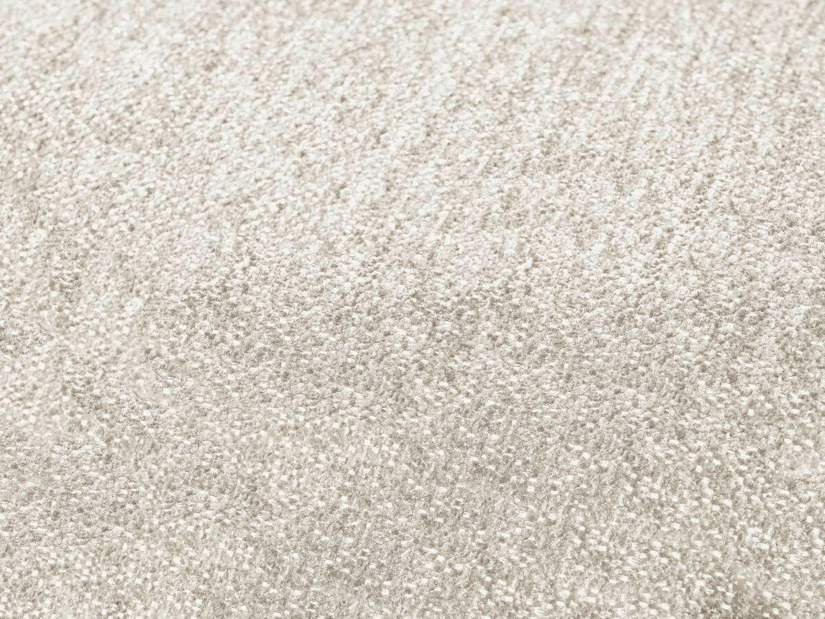 ECKSOFA Ottomane rechts  EVEREST Weiß Flachgewebe  - Schwarz/Weiß, MODERN, Kunststoff/Textil (352/210cm) - Livetastic