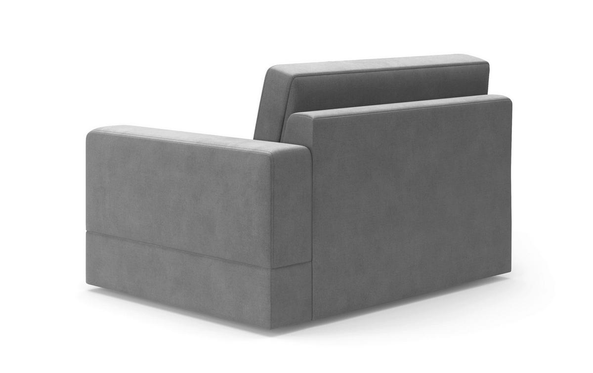 SOFAELEMENT FABIO E Flachgewebe Grau  - Schwarz/Grau, MODERN, Kunststoff/Textil (132/87/108cm) - Sit & More