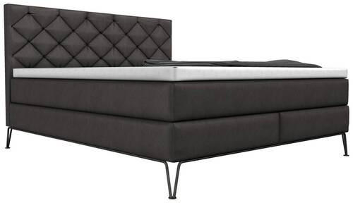 BOXSPRINGBETT 160/200 cm  in Schwarz  - Schwarz, Design, Textil/Metall (160/200cm) - Johann Jakob