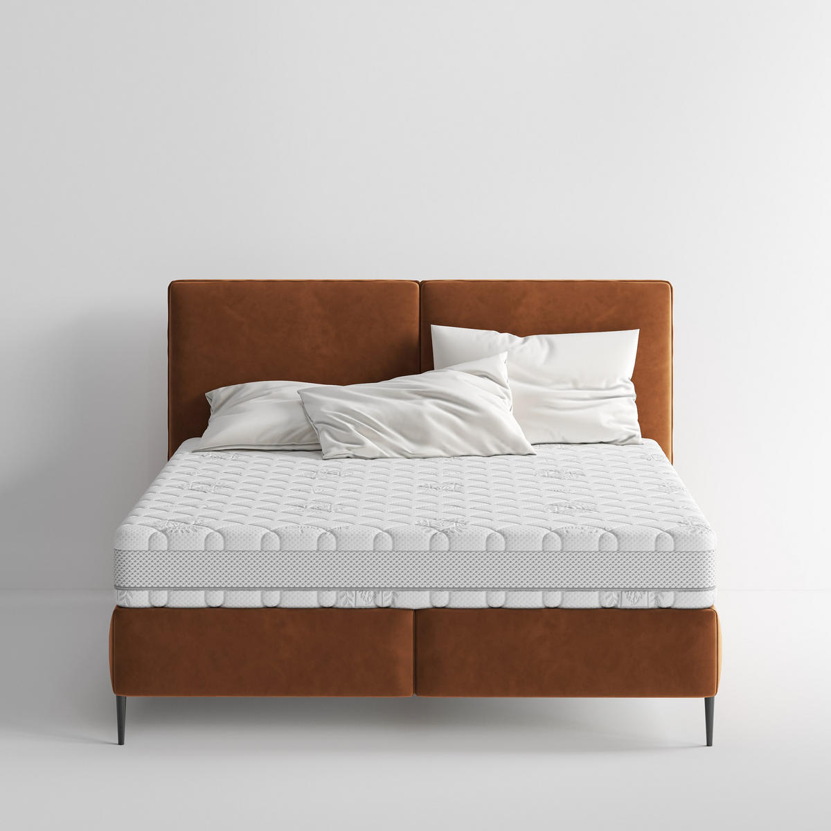 TASCHENFEDERKERNMATRATZE 90/200 cm Höhe ca. 24 cm 7 -Zonen - Weiß, Basics, Textil (90/200cm) - Chameo