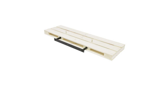 WANDBOARD Kiefer massiv Weiß  - Weiß, Basics, Holz (80/3,8/23,5cm) - Carryhome