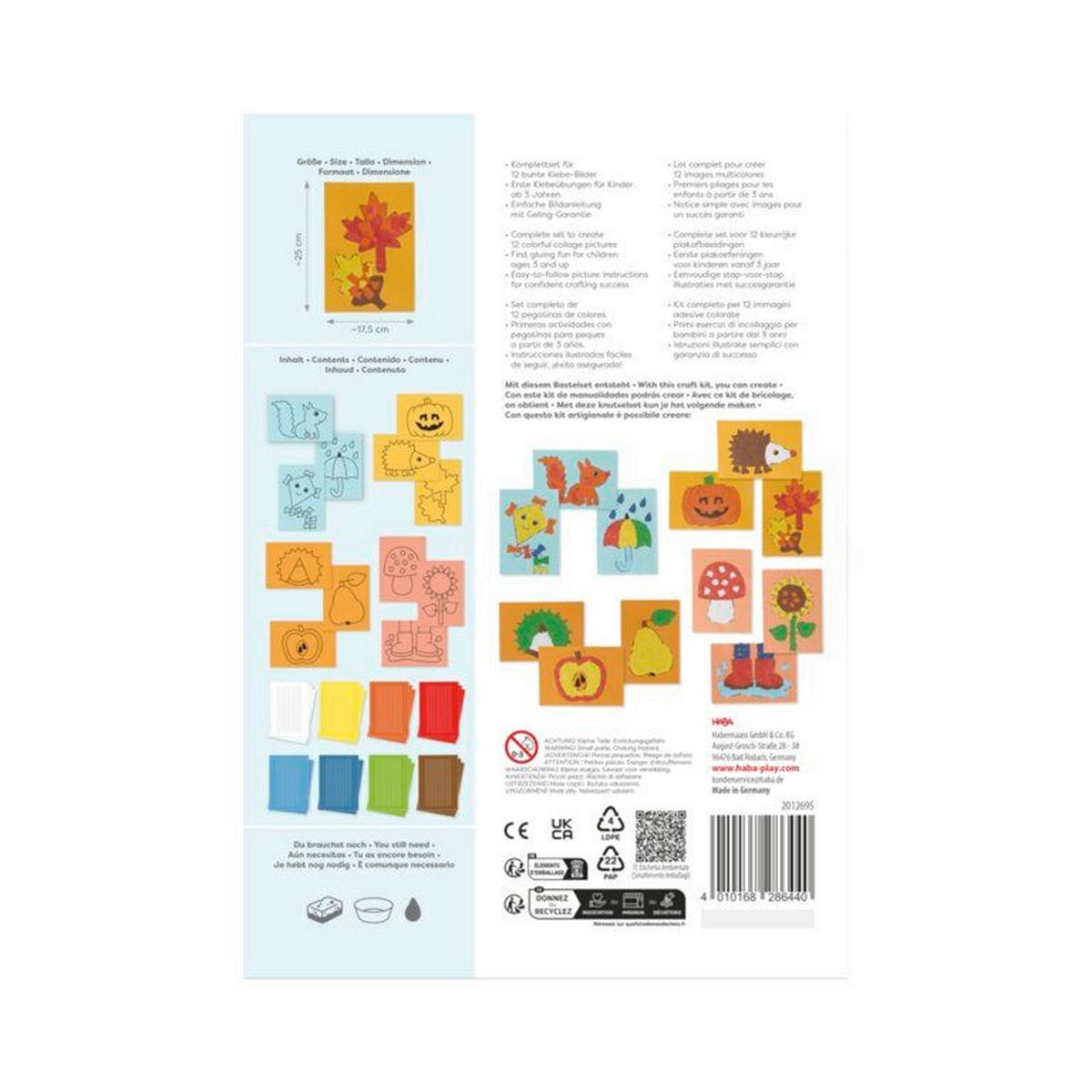 BASTELSET - Multicolor, Basics, Papier (25,0/0,5/17,6cm) - Haba