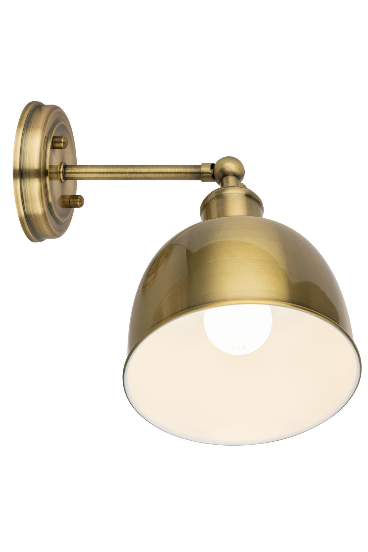 WANDLEUCHTE 25/15,5/25 cm  - Messingfarben, Trend, Metall (25/15,5/25cm) - Collett's Monde