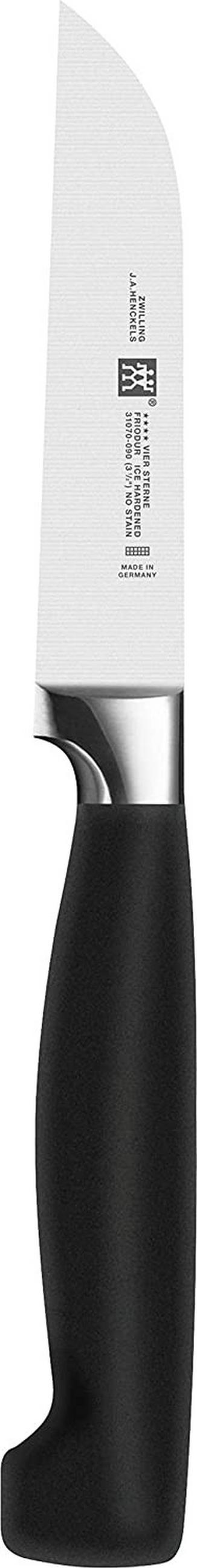 GEMÜSEMESSER **** VIER STERNE 8 cm  - Schwarz, Basics, Kunststoff/Metall (8cm) - Zwilling