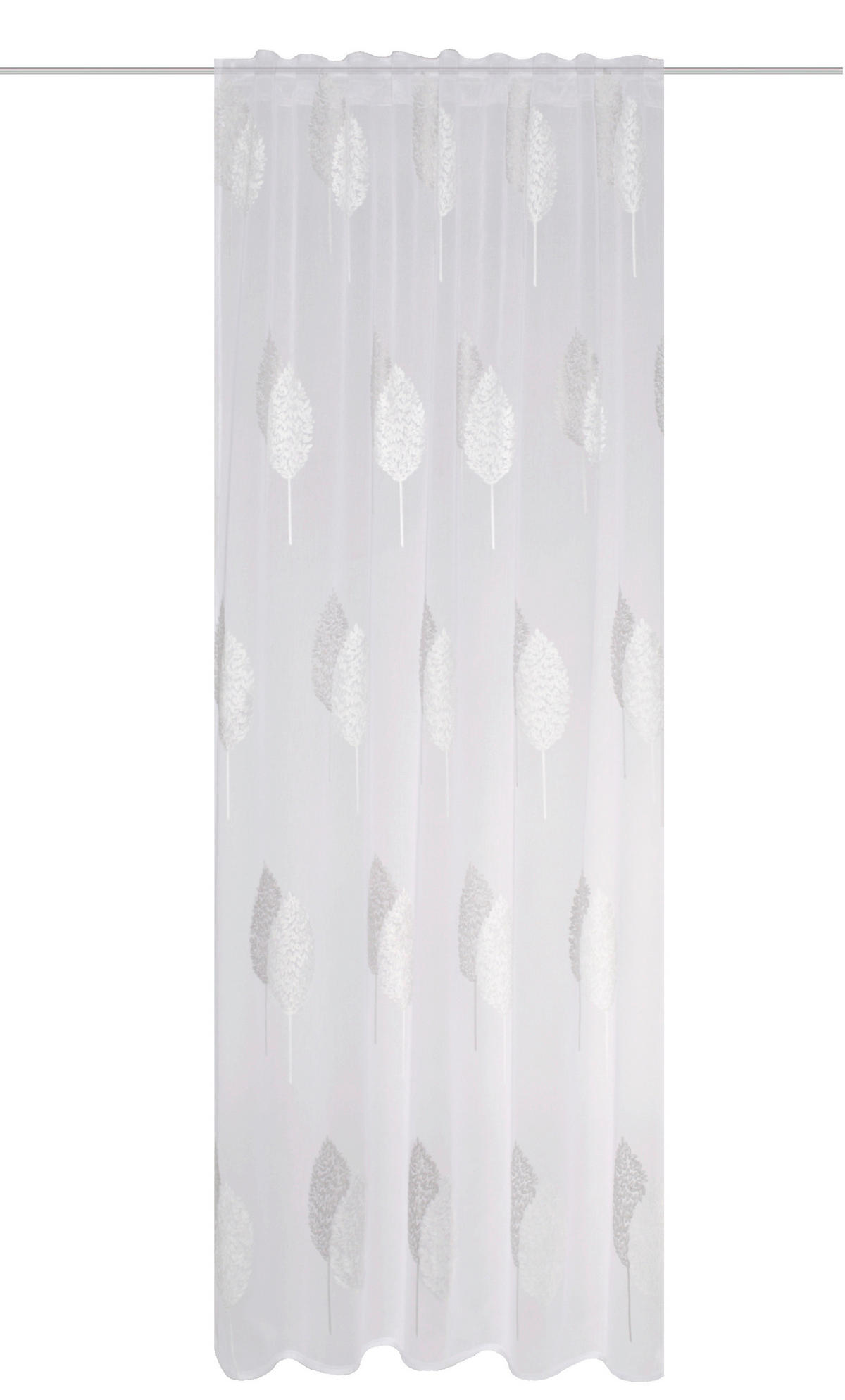 FERTIGVORHANG  halbtransparent  140/245 cm   - Grau, Basics, Textil (140/245cm)