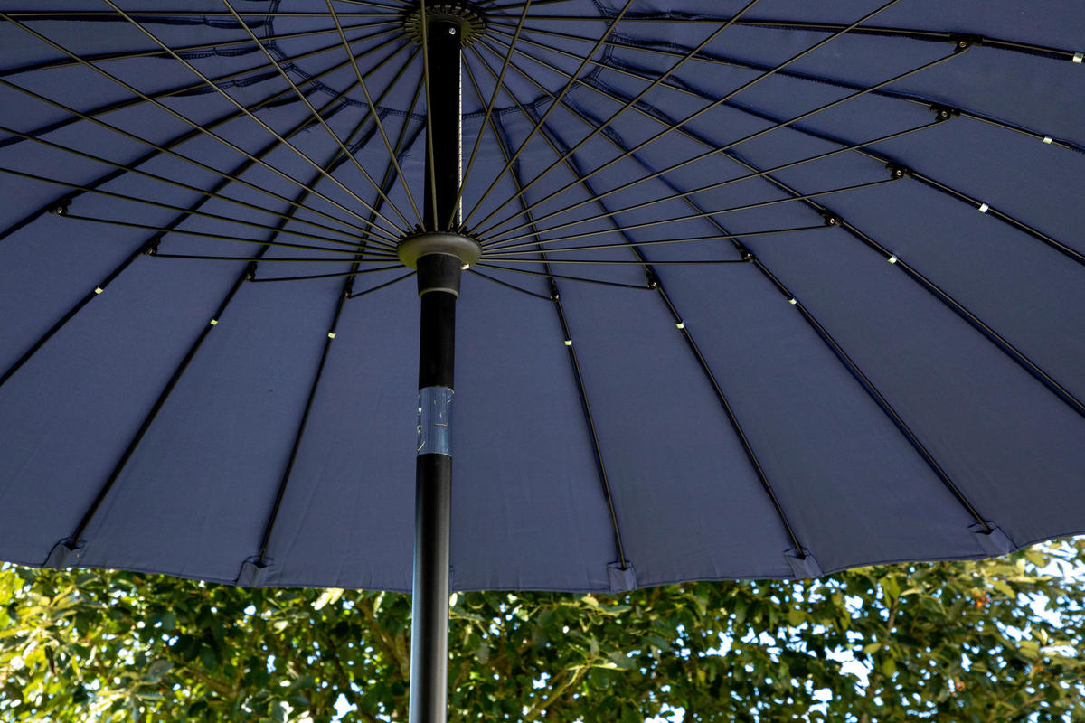 SONNENSCHIRM  - Blau, KONVENTIONELL (270/270cm) - Gardenson