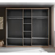 DREHTÜRENSCHRANK  in Eichefarben, Kaschmir  - Kaschmir/Eichefarben, Design, Holzwerkstoff/Metall (250,8/227,7/60cm) - Xora
