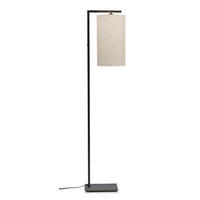 STEHLEUCHTE Boston 35/160 cm  - Beige/Schwarz, Basics, Textil/Metall (35/160cm) - It's about Romi