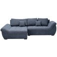 ECKSOFA Anthrazit Flachgewebe  - Anthrazit/Schwarz, Design, Kunststoff/Textil (175/278cm) - Xora