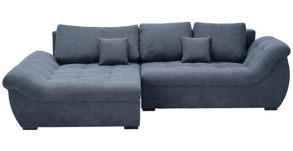 ECKSOFA Anthrazit Flachgewebe  - Anthrazit/Schwarz, Design, Kunststoff/Textil (175/278cm) - Xora