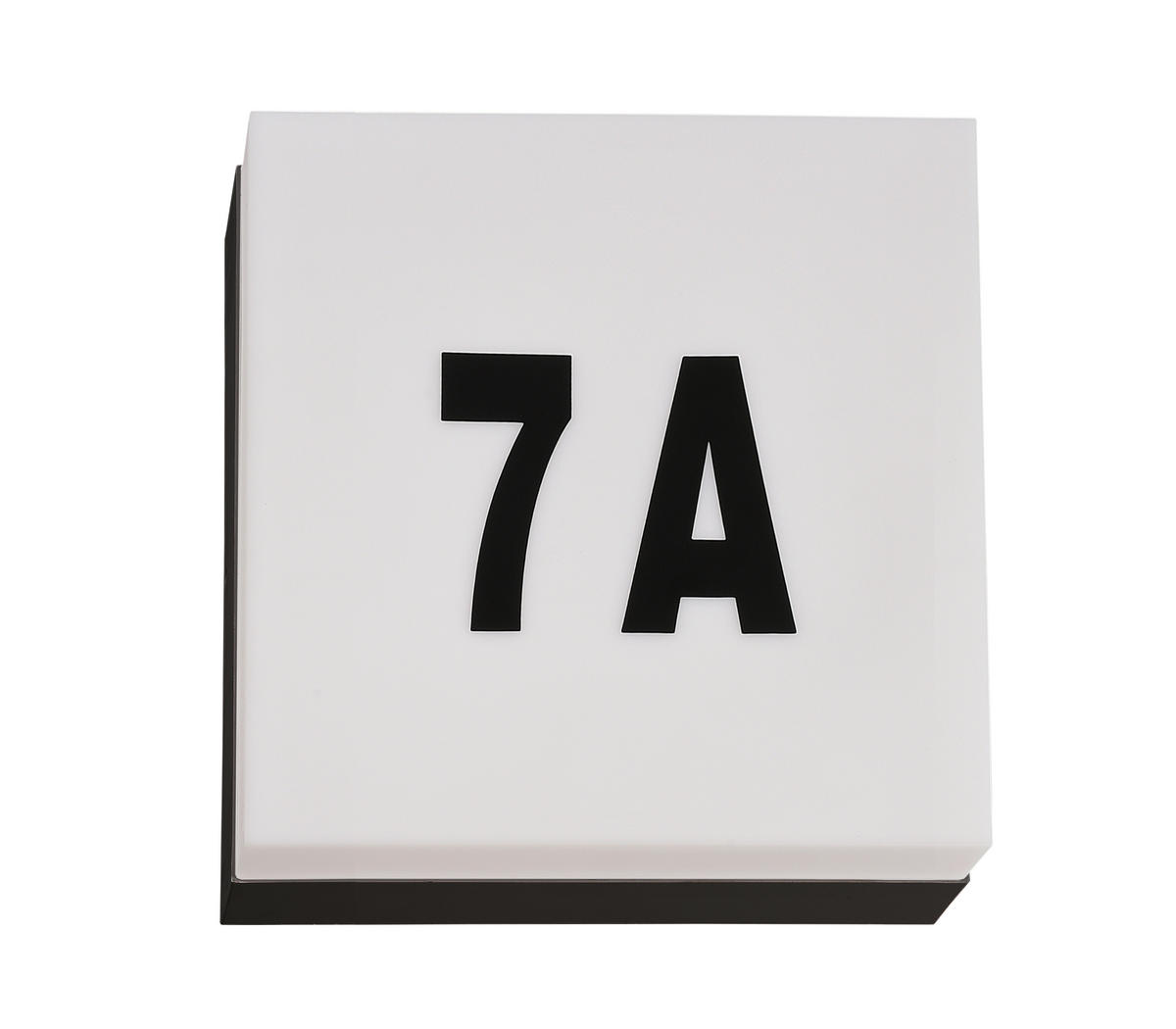 VÄGGLAMPA UTOMHUS - svart, Klassisk, plast (27,5/27,5/6,5cm)