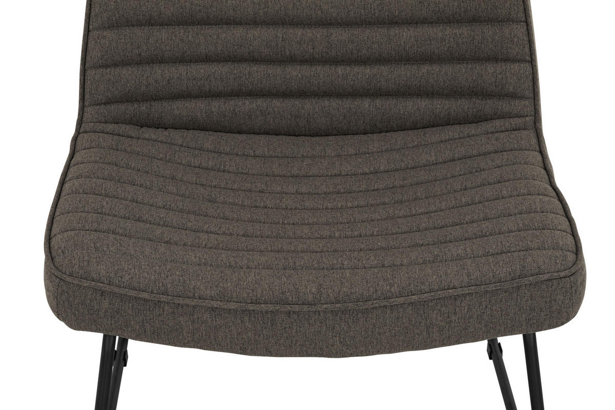 SESSEL Webstoff Grau    - Schwarz/Grau, MODERN, Textil/Metall (66/85/69cm) - P & B