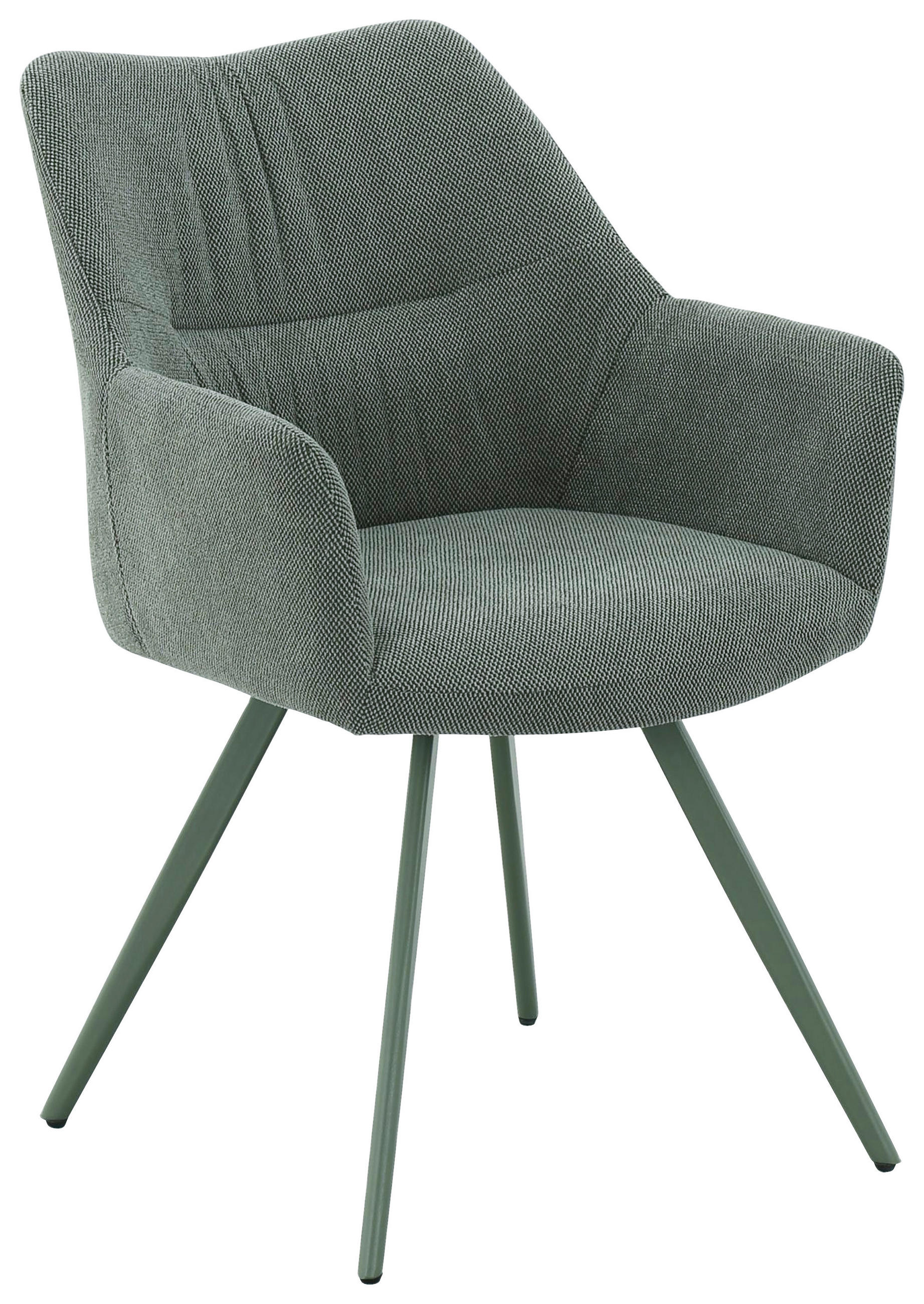 STOLICA SA RUKONASLONOM - zelena, Dizajnerski, metal/tekstil (58/86/62,5cm) - Carryhome