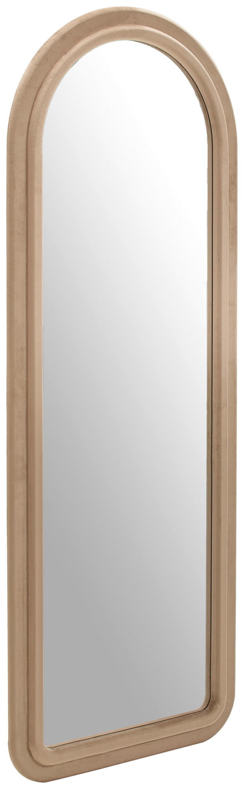WANDSPIEGEL 60/160/4 cm    in oval  - Taupe, Design, Glas/Holzwerkstoff (60/160/4cm) - MID.YOU