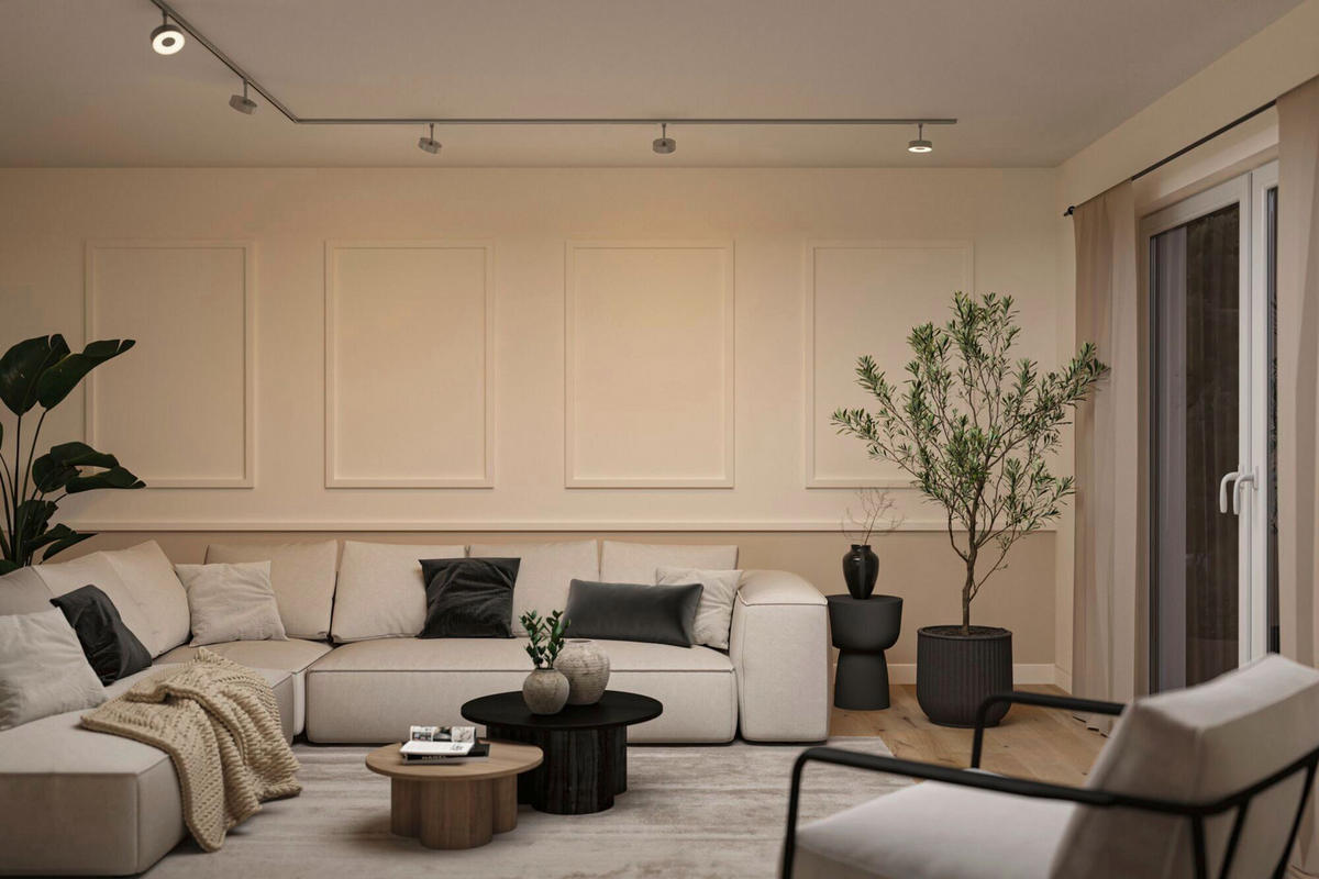 SCHIENENSYSTEM-STRAHLER URail 10/13,5 cm  - Chromfarben, Basics, Kunststoff (10/13,5cm) - Paulmann