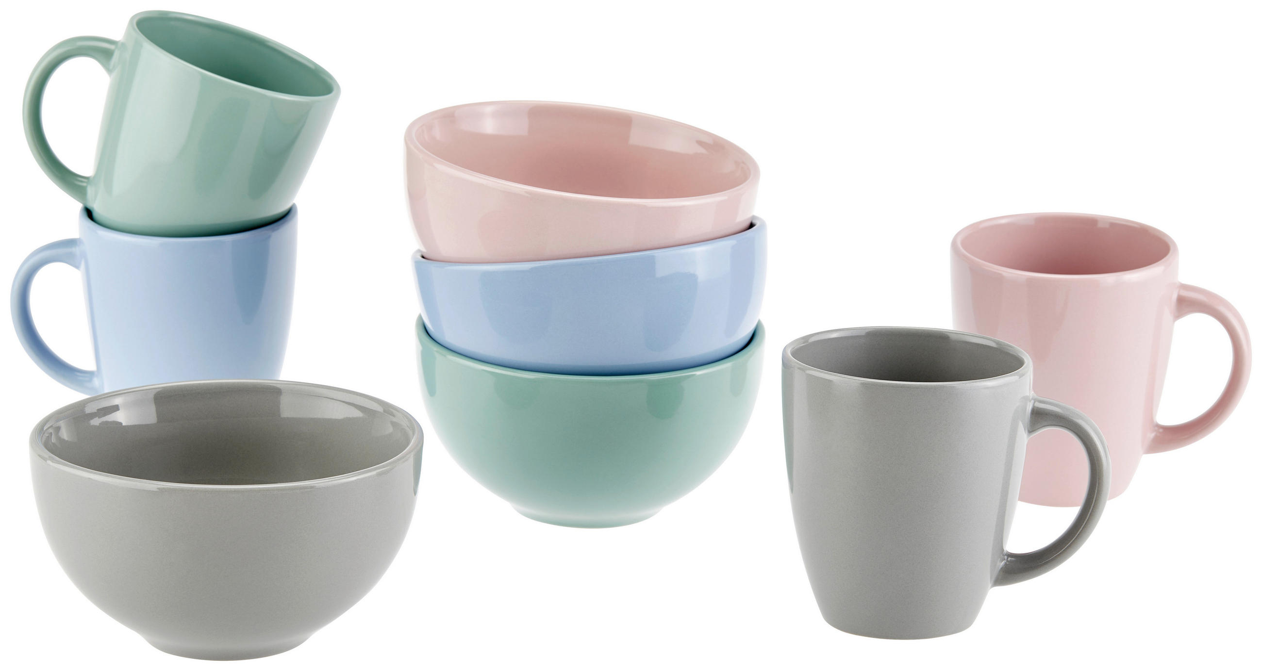 MISKA NA MÜSLI kamenina keramika  - starorůžová, Konvenční, keramika (13/7cm) - Boxxx