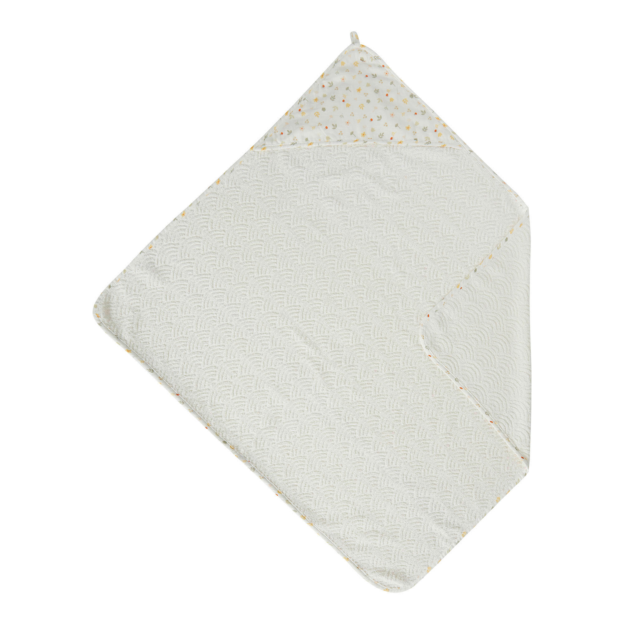 Bebe Jou Kapuzenbadetuch Confetti Party Grün, Weiß 75x1x85 cm
