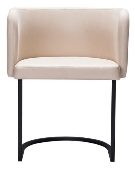 STOL stål  - beige/svart, Design, metall/textil (51/75/60cm) - Johann Jakob