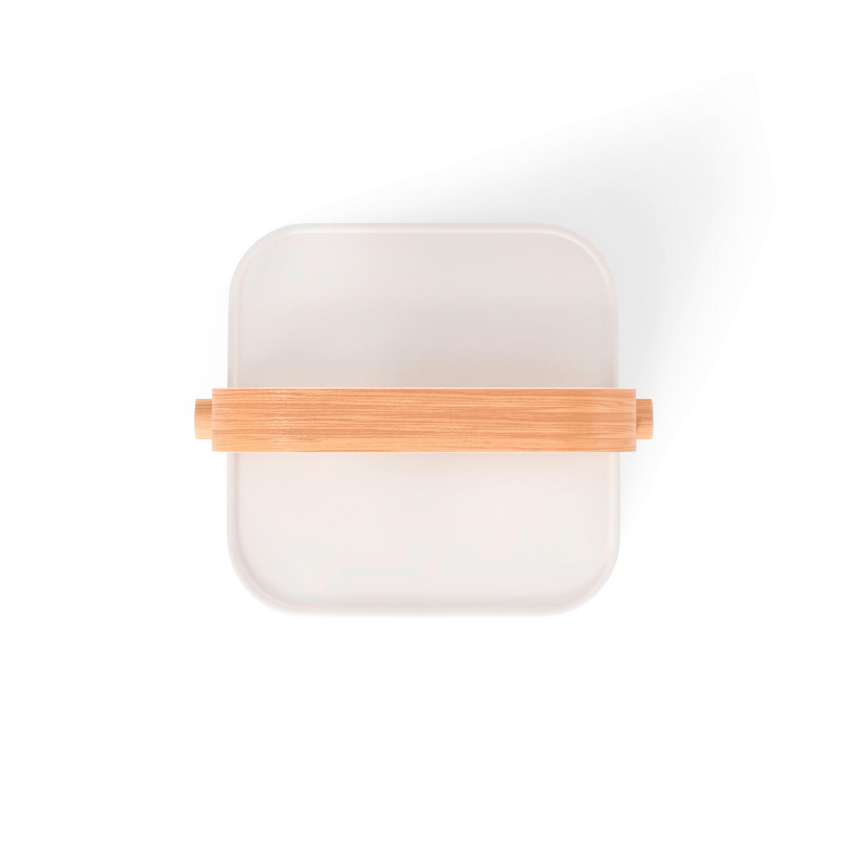 SERVIETTENHALTER    - Naturfarben/Weiß, Basics, Holz/Kunststoff (23/20/13cm) - Umbra
