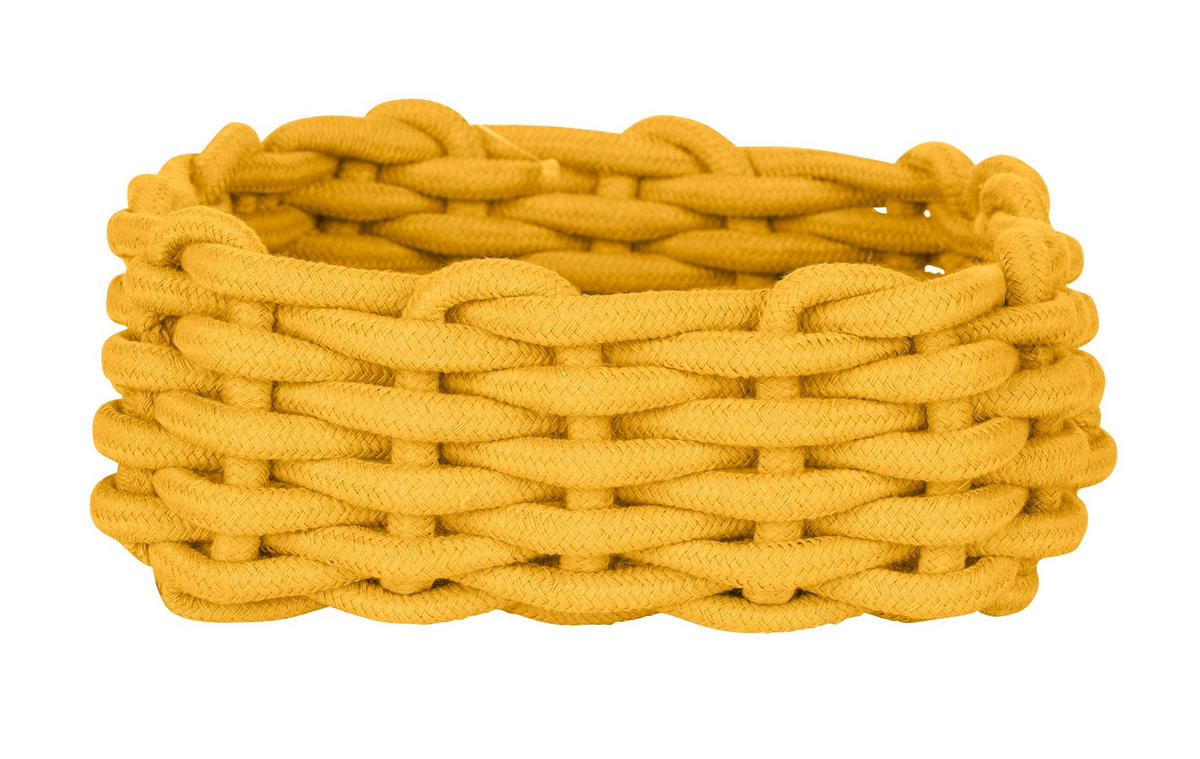 AUFBEWAHRUNGSKÖRBCHEN  - Senfgelb, KONVENTIONELL, Textil (21,5/7,5/21,5cm) - Schöner Wohnen