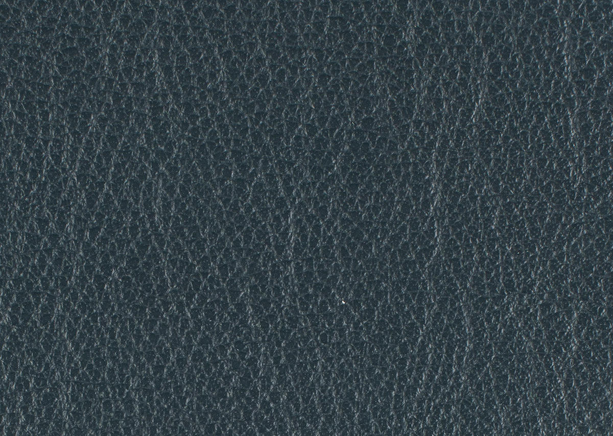 ECKSOFA in Echtleder Dunkelblau  - Schwarz/Dunkelblau, Design, Leder/Metall (225/281cm) - Celina Home