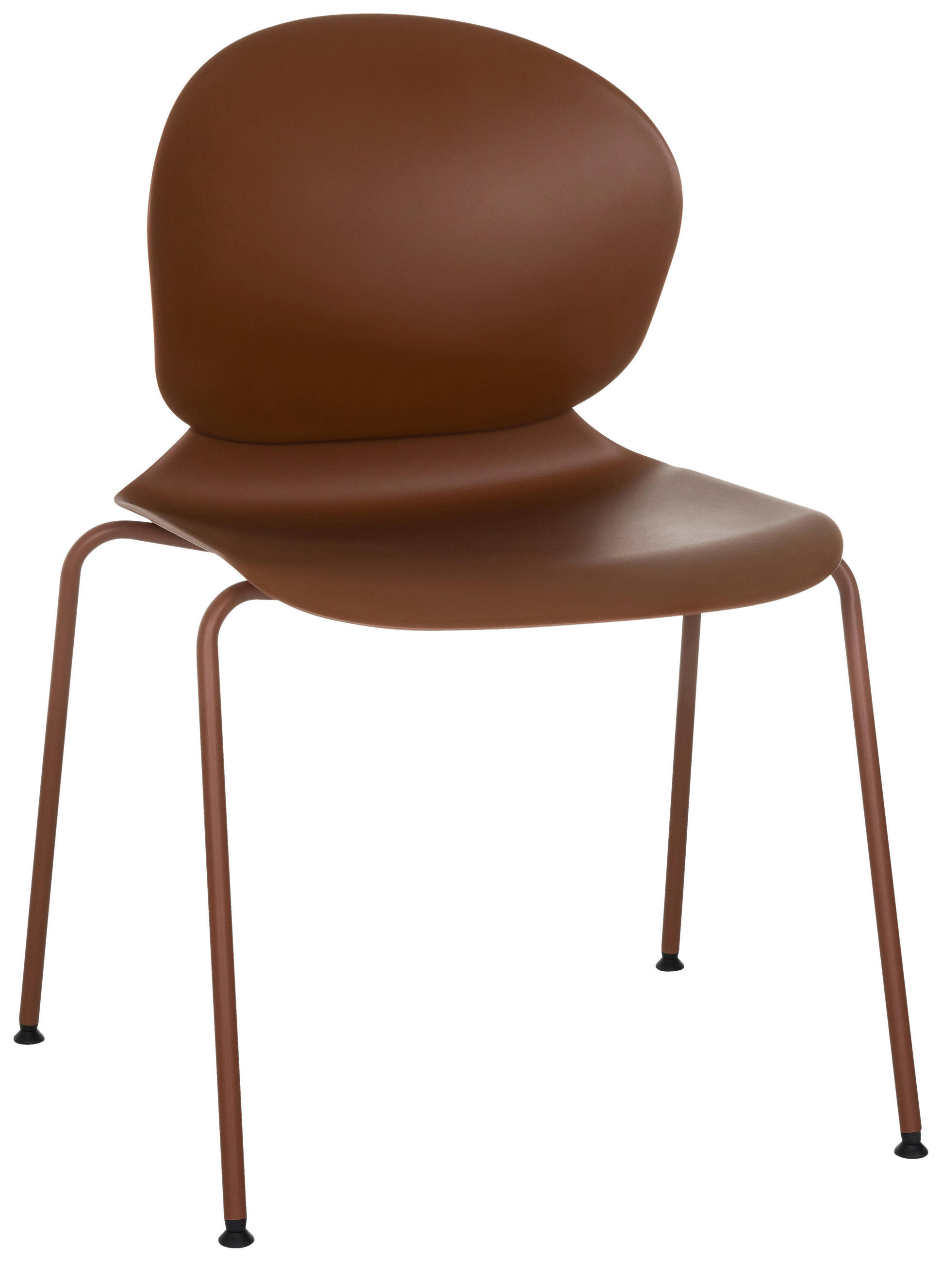 Besucherstuhl T36 Vi Rotbraun B: 56 Cm