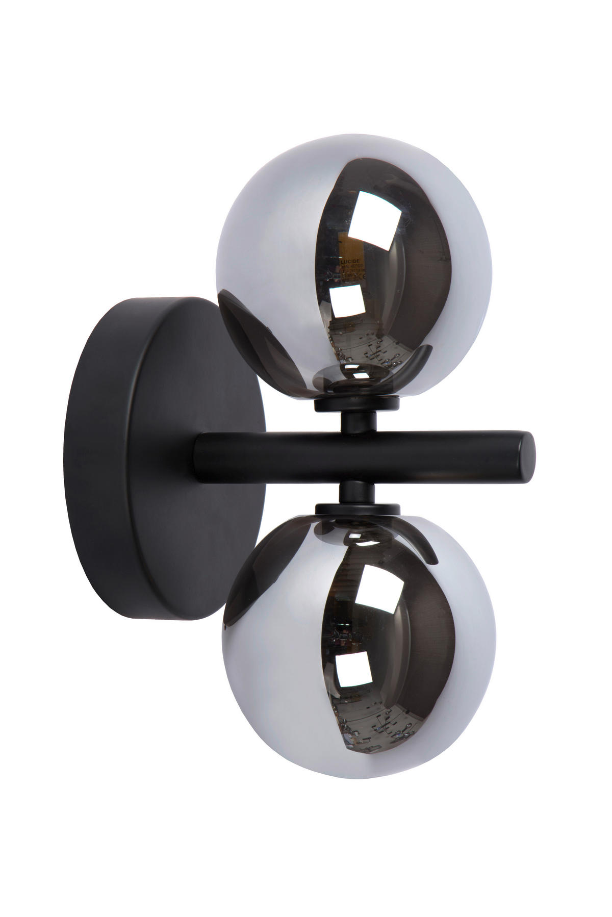 WANDLEUCHTE 12/15/22 cm   - Schwarz, Design, Glas (12/15/22cm) - Lucide