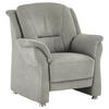 SESSEL in Mikrofaser Silberfarben  - Beige/Silberfarben, Konventionell, Textil/Metall (90/100/89cm) - Beldomo Comfort