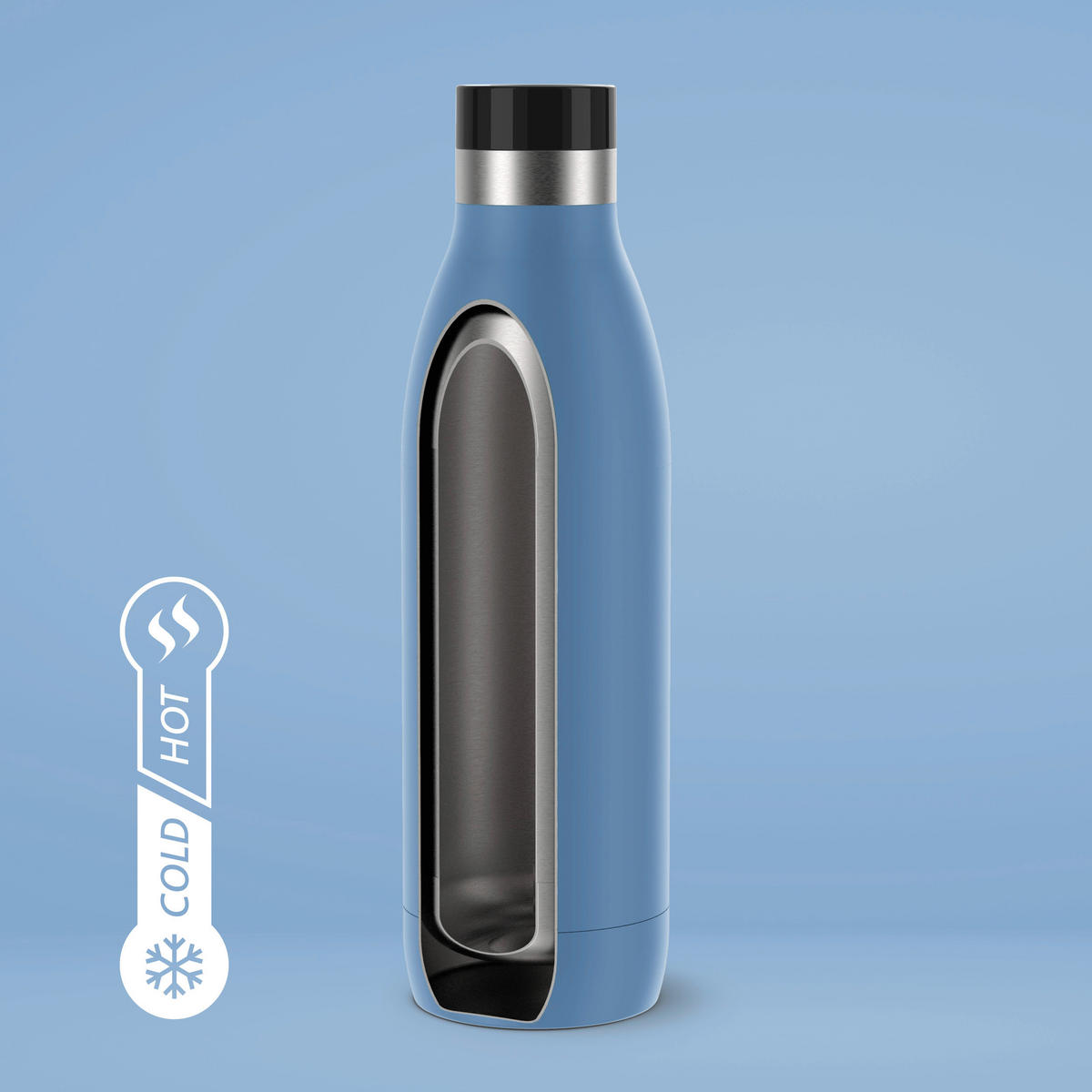 ISOLIERFLASCHE 0,7 L  - Basics, Metall (7,6/26,1/7,6cm) - Emsa