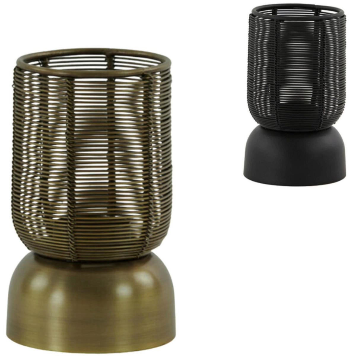 DRŽAČ ZA ČAJNU SVEĆICU  metal  - zelena/crna, Osnovno, metal (15/9/9cm)