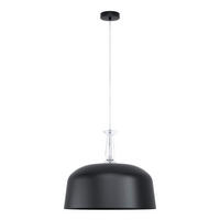 ZÁVESNÉ SVIETIDLO, 48/110 cm  - čierna, Konventionell, kov/sklo (48/110cm) - Eglo