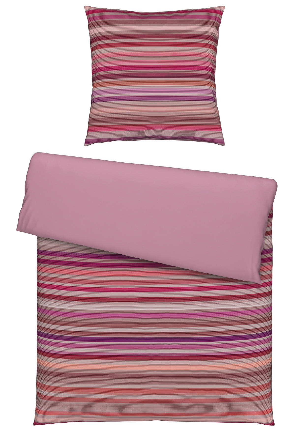 WENDEBETTWÄSCHE Satin 155/220 cm  - Multicolor, Textil (155/220cm) - Novel