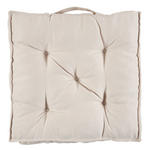 SITZKISSEN   40/40/7 cm  - Creme, KONVENTIONELL, Textil (40/40/7cm) - Novel