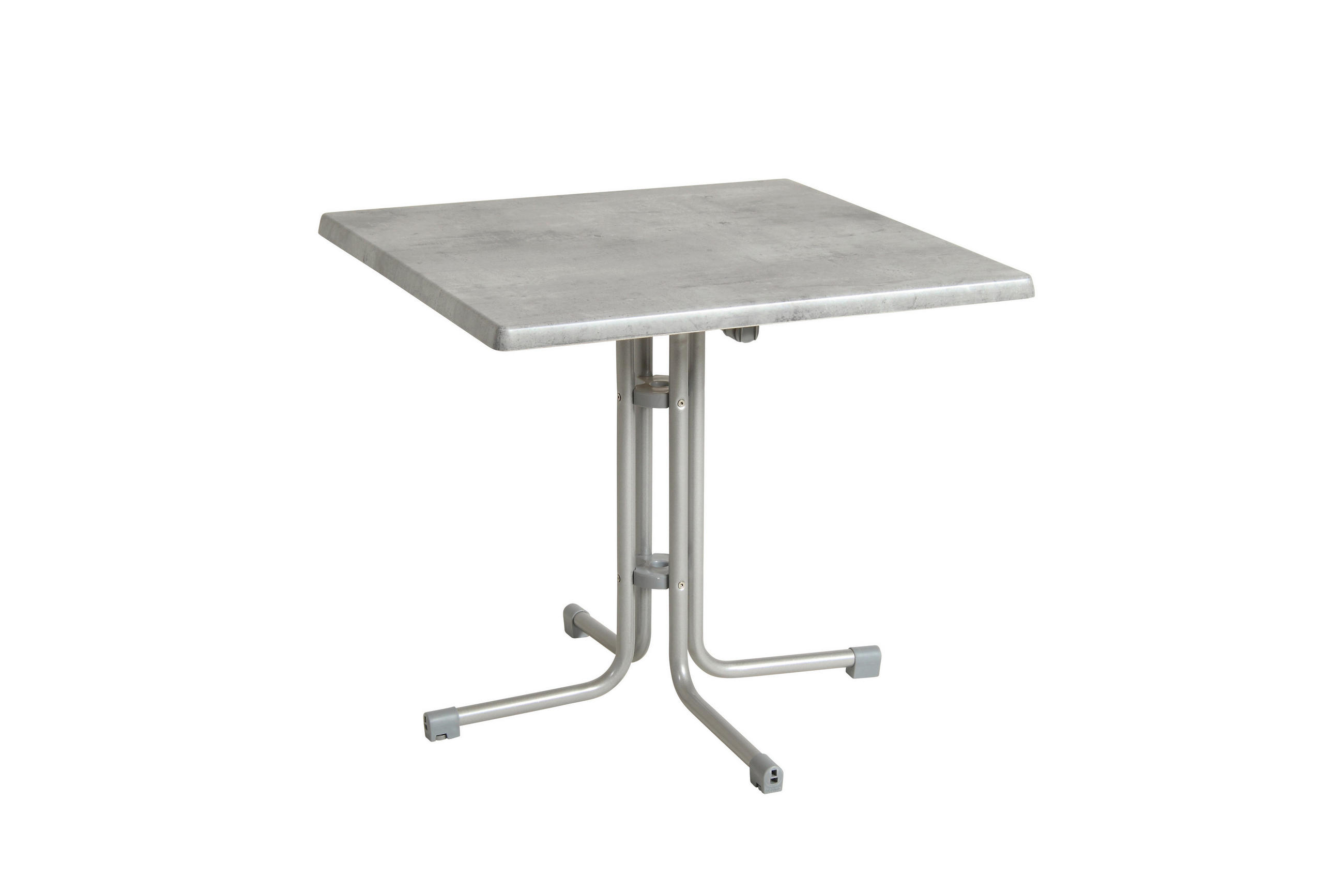 GARTENKLAPPTISCH  - Platinfarben/Grau, Basics, Holzwerkstoff/Metall (70/70/72cm) - Gardenson