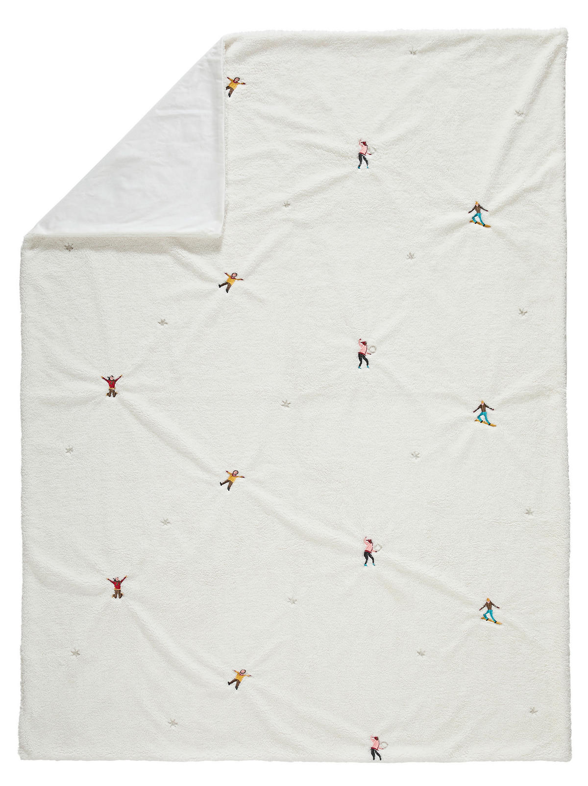 WOHNDECKE WINTERWORLD 150/200 cm  - Multicolor/Weiß, LIFESTYLE, Textil (150/200cm) - X-Mas