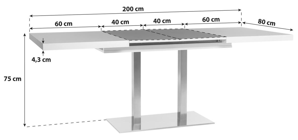 STOL ZA BLAGOVAONICU  crna, hrast Artisan  drvni materijal      - hrast Artisan/crna, Konvencionalno, drvni materijal/metal (120/80/74cm) - MID.YOU