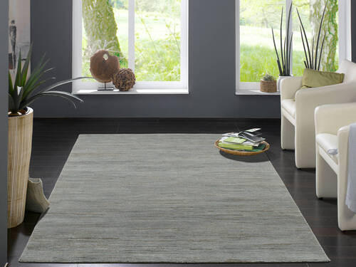 WOLLTEPPICH 200/250 cm  - Silberfarben, Natur, Textil (200/250cm) - Cazaris