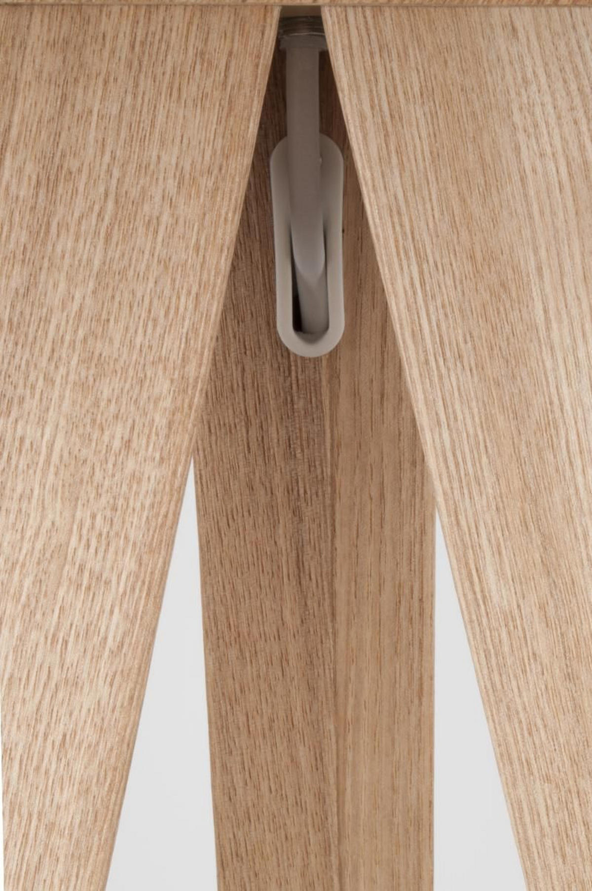 STEHLEUCHTE 50/157 cm    - Eichefarben/Weiß, KONVENTIONELL, Holz/Textil (50/157cm) - Zuiver