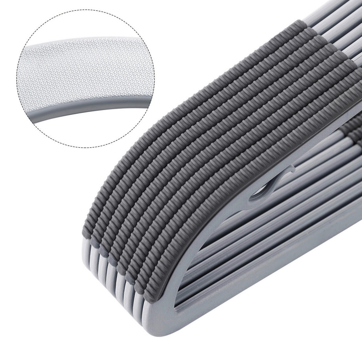 KLEIDERBÜGELSET Kunststoff  - Grau, Trend, Kunststoff (42/21,5/0.6cm) - Boxxx