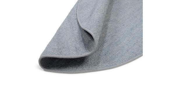 HANDWEBTEPPICH 200/200 cm Helsinki  - Blau/Grau, Basics, Textil (200/200cm) - Linea Natura