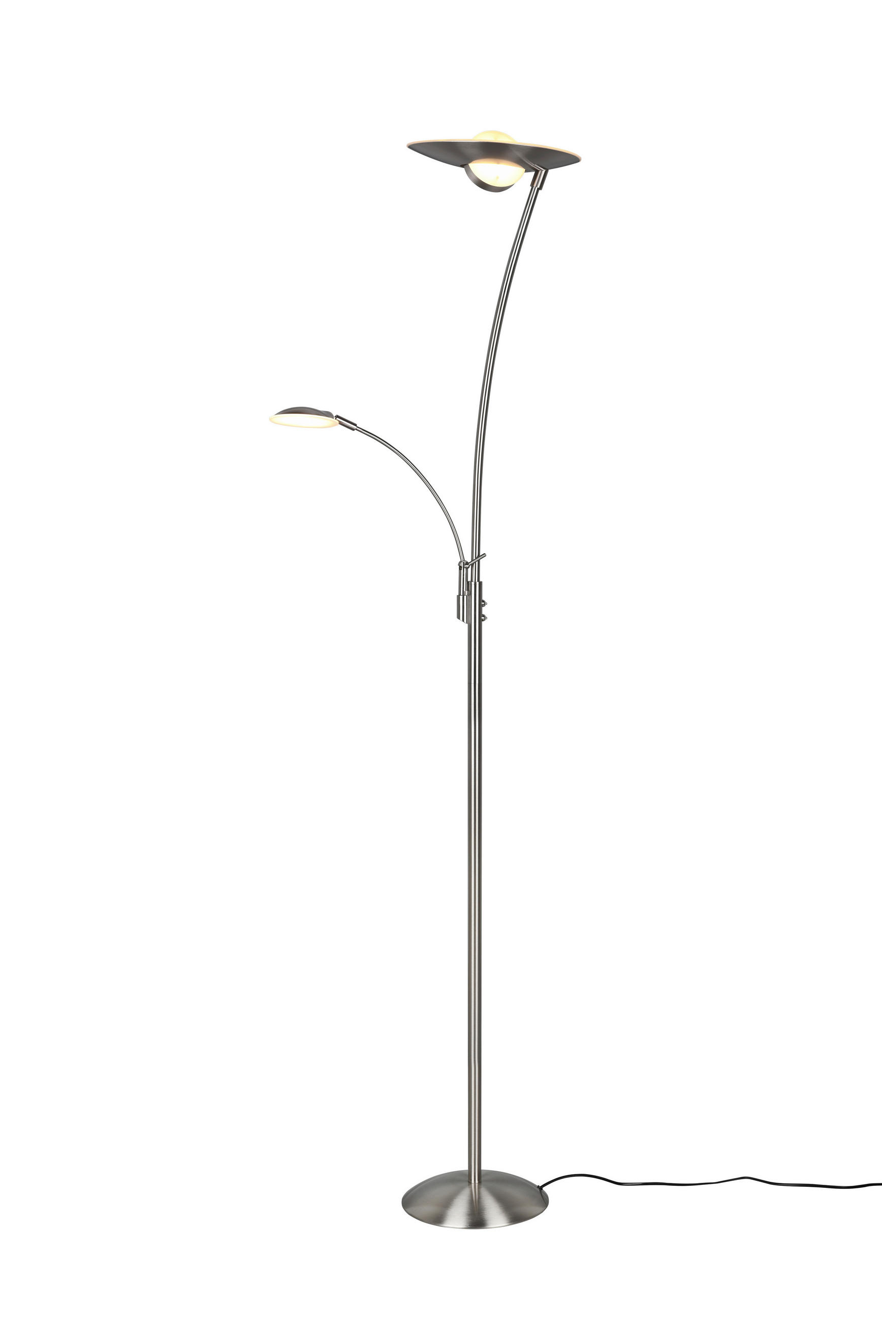 LED-GOLVLAMPA Granby    - nickelfärgad, Design, metall (180/29,5/46cm) - Trio Leuchten
