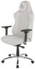 GAMINGSTUHL Hellgrau, Schwarz Metall, Textil   - Silberfarben/Hellgrau, LIFESTYLE, Textil/Metall (79/142/77cm) - Hivar