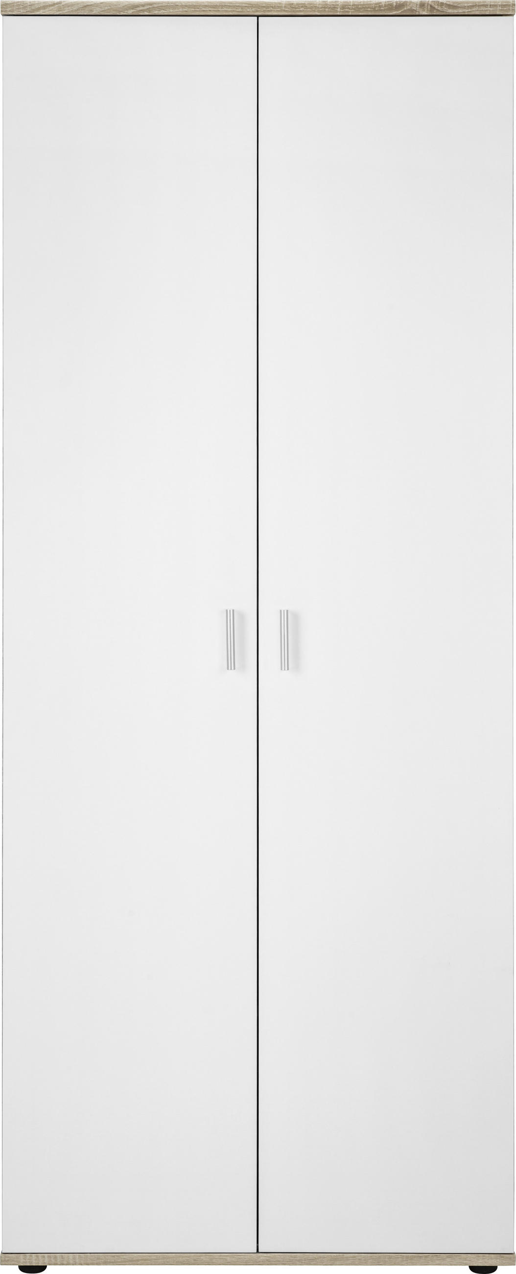CIPELARNIK  bela, boja hrasta  pločasti materijal     - boja hrasta/bela, Dizajnerski, pločasti materijal/plastika (69/176/35cm) - Boxxx